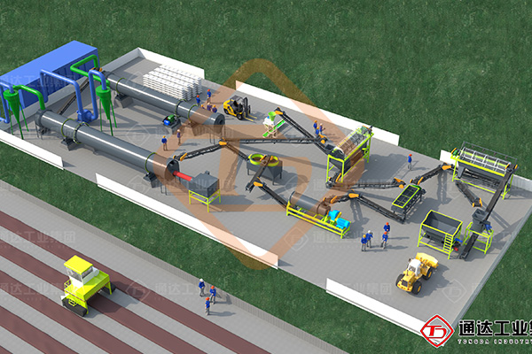 粉狀有機(jī)肥生產(chǎn)線